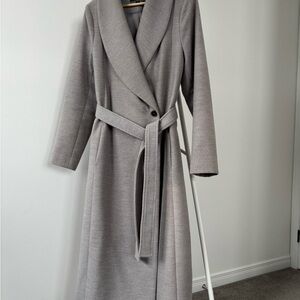 Le Château Light Gray Pea Coat